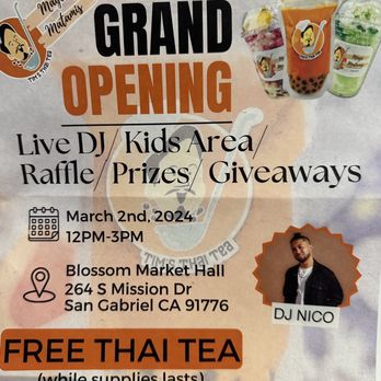Tim’s Thai Tea - Grand opening 3/2/2024! Come through! - Desserts Near Me - San Gabriel , California Tim’s Thai Tea - Grand opening 3/2/2024! Come through! - Desserts Near Me - San Gabriel , California