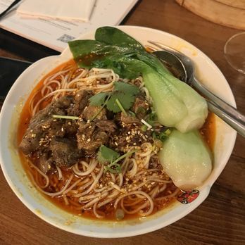 Chiho Bistro - Chengdu Mala Wagyu Beef Noodle Soup - Noodles Near Me - Seattle, Washington
