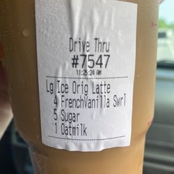 Dunkin' - A drink that should have liquid cane sugar