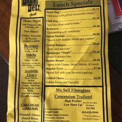Dan’s Deli - Menu