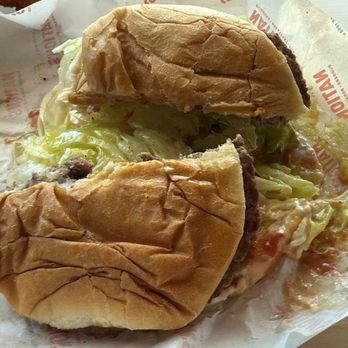 Nation's Giant Hamburgers - My hamburger was rather large with onions, pickle, onions (order what you want, or do not want, in the app!) - Desserts Near Me - San Jose, California Nation's Giant Hamburgers - My hamburger was rather large with onions, pickle, onions (order what you want, or do not want, in the app!) - Desserts Near Me - San Jose, California