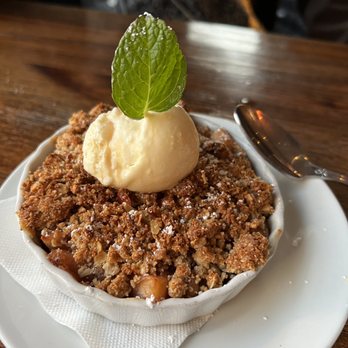 Sam's Chowder House - Crab apple crumble made from scratch in-house. - Seafood Near Me - Half Moon Bay, California Sam's Chowder House - Crab apple crumble made from scratch in-house. - Seafood Near Me - Half Moon Bay, California