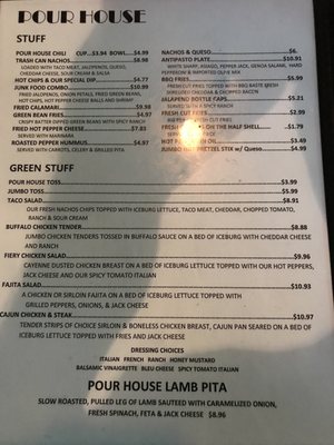 Menu photo 1 Pour House Bar and Grill Canfield, OH
