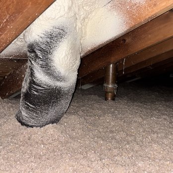 Keeney Home Services - New insulation attic looking at new bathroom vent piping - Roofing Near Me - Neenah, Wisconsin Keeney Home Services - New insulation attic looking at new bathroom vent piping - Roofing Near Me - Neenah, Wisconsin
