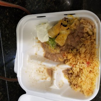 Great Mex - Yeah so super great presentation. Way to go. By the way, two taquitos cut in half does not equal 3. It equals 4 bite size pieces. - Mexican Near Me - Costa Mesa, California