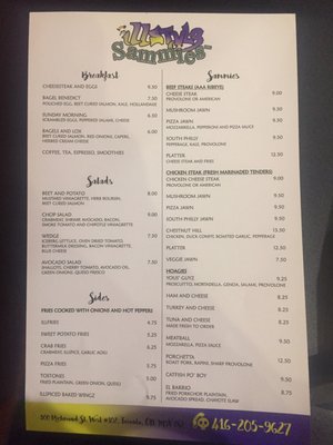 Menu photo 4 illstyl3 Sammies Toronto, ON Menu photo 4 illstyl3 Sammies Toronto, ON