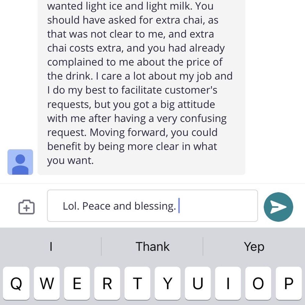 Sunergos Coffee - This response confirms my feedback. And she found it "funny". - Coffee & Tea Near Me - Louisville, Kentucky Sunergos Coffee - This response confirms my feedback. And she found it "funny". - Coffee & Tea Near Me - Louisville, Kentucky