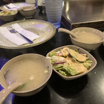 Sakura - MISO SOUP AND TOSS SALAD - Sushi Bars Near Me - Mililani, Hawaii
