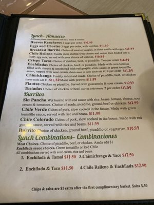 Menu photo 5 Sin Pancho Mexican Restaurant & Bar Auburn, WA Menu photo 5 Sin Pancho Mexican Restaurant & Bar Auburn, WA