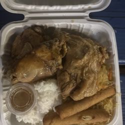 Mililani Uka Elementary School - Chicken adobo plate