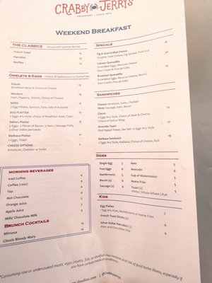 Menu photo 1 Crabby Jerry's Greenport, NY Menu photo 1 Crabby Jerry's Greenport, NY