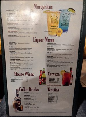 Menu photo 1 Tampico Mexican Restaurant Everett, WA