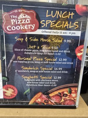 Menu photo 1 The Pizza Cookery Granada Hills, CA Menu photo 1 The Pizza Cookery Granada Hills, CA