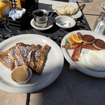 Joe's Diner - Frosted flakes French toast with bacon and eggs everything loaded awesome - Diners Near Me - Naples, Florida Joe's Diner - Frosted flakes French toast with bacon and eggs everything loaded awesome - Diners Near Me - Naples, Florida