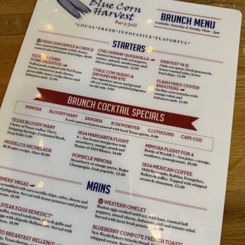 Blue Corn Harvest Bar & Grill - Menu - Southern Near Me - Georgetown, Texas