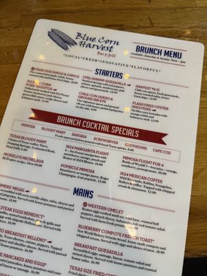 Menu photo 1 Blue Corn Harvest Bar & Grill Georgetown, TX