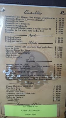 Menu photo 1 Los Chamorros de Tlacoquemecatl México, D.F., DIF