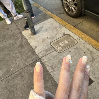 The Muse SF - What I left with, uneven hard gel - Nail Salons Near Me - San Francisco, California The Muse SF - What I left with, uneven hard gel - Nail Salons Near Me - San Francisco, California