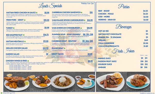 Menu photo 6 Perle des Antilles Arlington, TX Menu photo 6 Perle des Antilles Arlington, TX