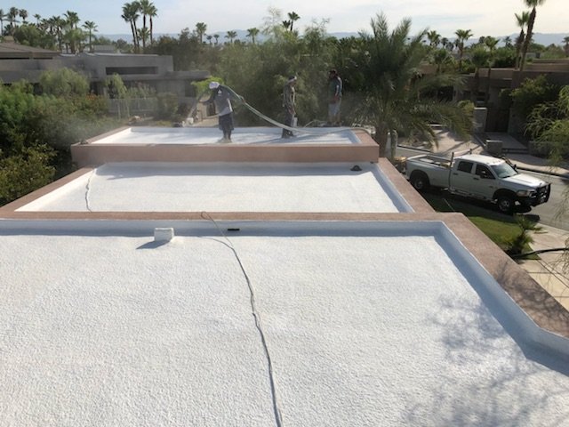 Slide of Valley Urethane Foam Roofing
