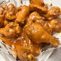 Golden Flame Hot Wings - Golden Flame sauce bone-in wings