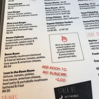 Love Shack - Burgers Near Me - Fort Worth, Texas