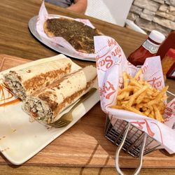 FurnSaj Bakery & Restaurant - Chicken Shawarma Wrap with French Frues and Zaatar bread