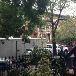 Adams Moving Services - The moving trailer parked out front of my new apartment in Brooklyn!