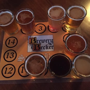 Brewery Becker - Flight of 10 - Breweries Near Me - Brighton, Michigan