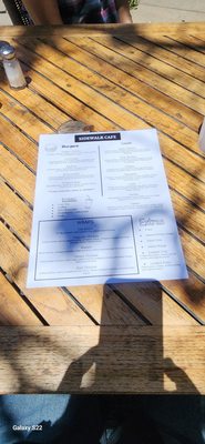Menu photo 2 Sidewalk Cafe Arroyo Grande, CA