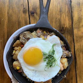 Pacific Coast Spirits - Smoke pork hash. - New American Near Me - Oceanside, California Pacific Coast Spirits - Smoke pork hash. - New American Near Me - Oceanside, California