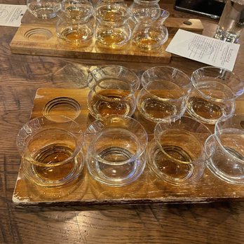 Hops & Scotch - The house bourbon flight and the whistle pig flight. - Whiskey Bars Near Me - Walnut Creek, California Hops & Scotch - The house bourbon flight and the whistle pig flight. - Whiskey Bars Near Me - Walnut Creek, California