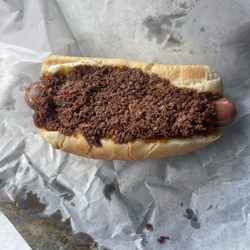 New Port Classic Coney Island - The dogs yes mustard is on there but no onion yea yea yea I know but I don't care for them