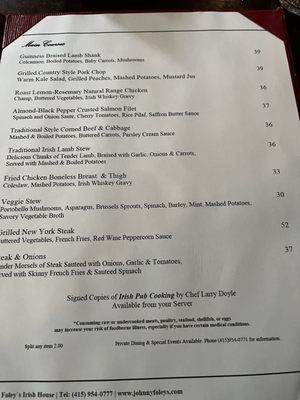 Menu photo 5 Johnny Foley's San Francisco, CA Menu photo 5 Johnny Foley's San Francisco, CA