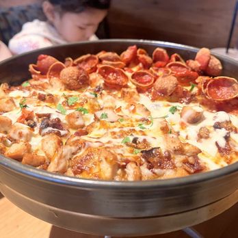 BJ's Restaurant & Brewhouse - Chicken Bacon Ranch Pizza - Shareable BJ's BJ's Favorite Pizza - Personal half and half - New American Near Me - North Las Vegas, Nevada BJ's Restaurant & Brewhouse - Chicken Bacon Ranch Pizza - Shareable BJ's BJ's Favorite Pizza - Personal half and half - New American Near Me - North Las Vegas, Nevada