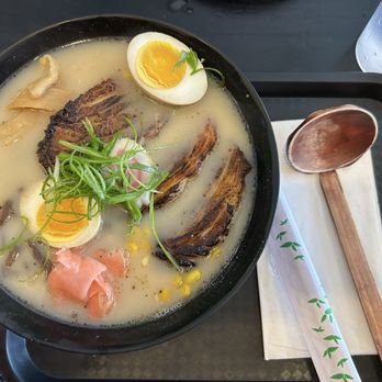 Naru Ramen - R1. Chashu Ramen. It comes with 1/2 an egg. My friend gave me her 1/2. - Ramen Near Me - Plainview, New York