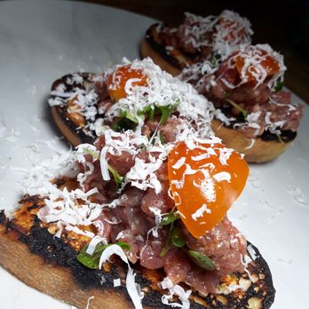 La Strega - Steak tartare toast - Italian Near Me - Las Vegas, Nevada La Strega - Steak tartare toast - Italian Near Me - Las Vegas, Nevada