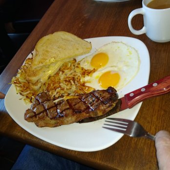 Manny's Barzzeria - New York Steak Breakfast (toast was extra) - Pizza Near Me - Isleton, California Manny's Barzzeria - New York Steak Breakfast (toast was extra) - Pizza Near Me - Isleton, California