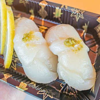 OHO Sushi Studio - Scallop nigiri - Sushi Bars Near Me - Long Beach, California OHO Sushi Studio - Scallop nigiri - Sushi Bars Near Me - Long Beach, California