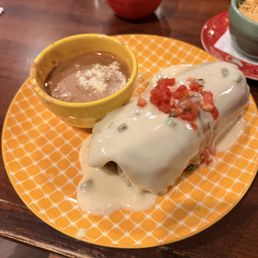 Queso Burrito with Steak