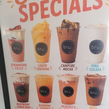 Bru Coffee - Summer special drinks - Desserts Near Me - Hot Springs, Montana Bru Coffee - Summer special drinks - Desserts Near Me - Hot Springs, Montana