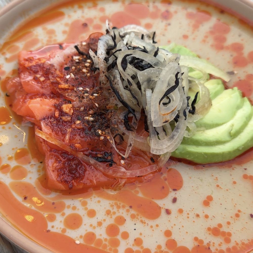 Osa Rooftop - king salmon crudo - Bars Near Me - Pasadena, California