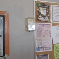 Bisbee Laundry & Cafe - Change machine and community bill board