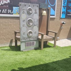 Wheaton Drama - The Electric Chair prop as part of "Young Frankenstein"  performance  Could not convince anyone in my party to sit for a photo.