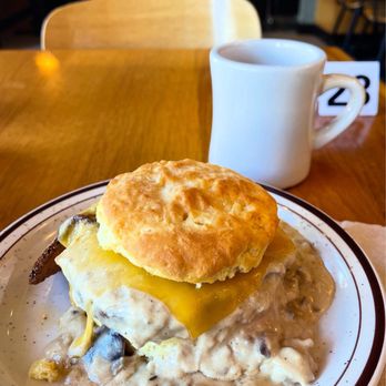 Pine State Biscuits - Reno - Veggie Reggie and coffee. - Breakfast & Brunch Near Me - Reno, Nevada