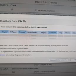 CSV requirements to download to quicken !  other banks provide this as a customer sevice