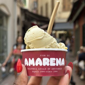 Glacier Gelateria Amarena - Pistachio - Ice Cream & Frozen Yogurt Near Me - Antibes, 06 Glacier Gelateria Amarena - Pistachio - Ice Cream & Frozen Yogurt Near Me - Antibes, 06
