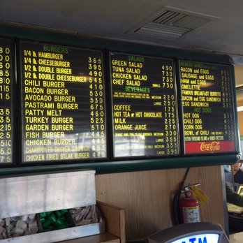 Lucky Boy - menu as of September 2016 - Burgers Near Me - Pasadena, California