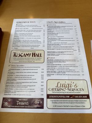 Menu photo 2 Luigi's Italian Restaurant Culpeper, VA Menu photo 2 Luigi's Italian Restaurant Culpeper, VA