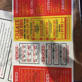 Wing Shack 65th Ave - the menu - Chicken Wings Near Me - Greeley, Colorado Wing Shack 65th Ave - the menu - Chicken Wings Near Me - Greeley, Colorado